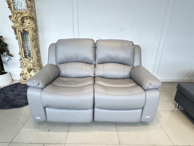 โซฟาปรับไฟฟ้า 2 ที่นั่ง แบรนด์ NOVENA รุ่น ELZA เบาะหนังแท้ผิวสัมผัสสีเทา โซฟาปรับไฟฟ้า 2 ที่นั่ง แบรนด์ NOVENA รุ่น ELZA เบาะหนังแท้ผิวสัมผัสสีเทา