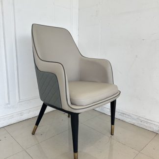 เก้าอี้ เบาะหนัง PU สีส้ม