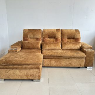 โซฟาเบด เบาะผ้ากำมะหยี่สี…