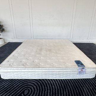 เตียง 3.5 ฟุต บุนวมหนังเทียมทั้งหลัง สีน้ำตาล