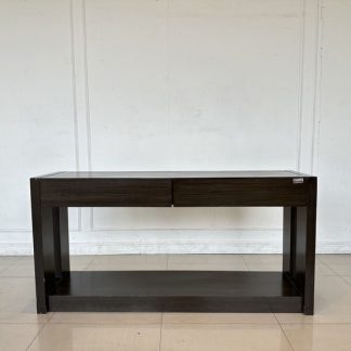 โต๊ะข้าง ท็อปหวายเทียมกลม โครงขาเหล็ก