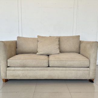 โซฟาแอล เบาะผ้ากำมะหยี่สีน้ำตาล