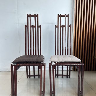 เก้าอี้ เบาะหนัง PU สีเหลือง พิงหลังสีขาว-เหลือง โครงขาเหล็ก