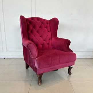 โซฟา 2 ที่นั่ง เบาะผ้ากำมะหยี่สีเทา โครงขาไม้จริง