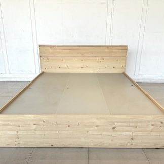 เตียงนอน ไม้จริงทั้งตัว 4.5 ฟุต