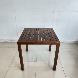 ชุดโต๊ะทานอาหาร 2 ที่นั่ง โต๊ะ ท็อปขอบไม้จริง