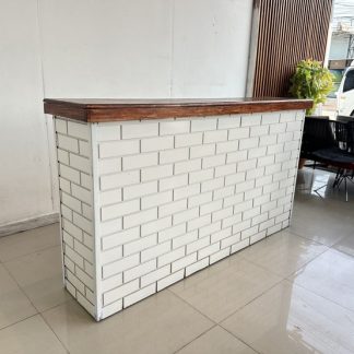 เคาน์เตอร์ ท็อปไม้สนประสานสีน้ำตาล