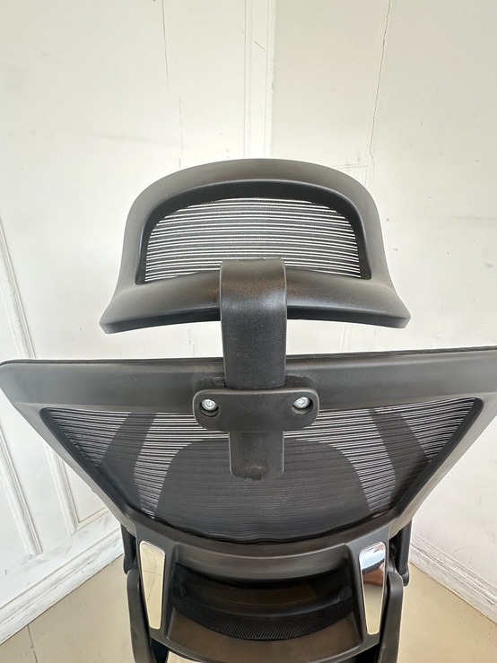 เก้าอี้สำนักงานหลังสูง มีที่พักคอ เบาะผ้า พิงหลังตาข่าย เก้าอี้สำนักงานหลังสูง มีที่พักคอ เบาะผ้า พิงหลังตาข่าย