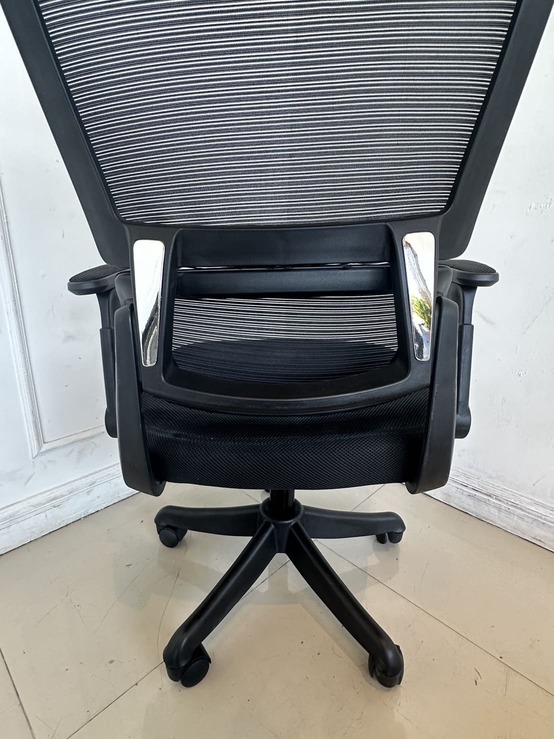 เก้าอี้สำนักงานหลังสูง มีที่พักคอ เบาะผ้า พิงหลังตาข่าย เก้าอี้สำนักงานหลังสูง มีที่พักคอ เบาะผ้า พิงหลังตาข่าย