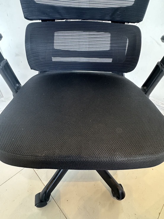 เก้าอี้สำนักงานหลังสูง มีที่พักคอ เบาะผ้า พิงหลังตาข่าย เก้าอี้สำนักงานหลังสูง มีที่พักคอ เบาะผ้า พิงหลังตาข่าย