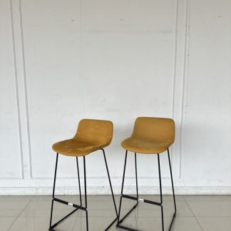 เก้าอี้ หวายเทียม เบาะผ้าสีเขียว เบาะหมุนได้