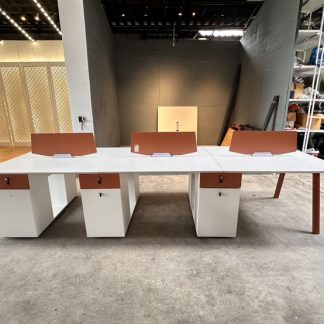 โต๊ะประชุม 10-12 ที่นั่ง ท็อปไม้ MDF สีบีชลายไม้